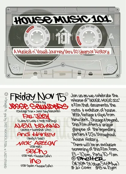 House Music 101 release party, DJ INO on the line-up